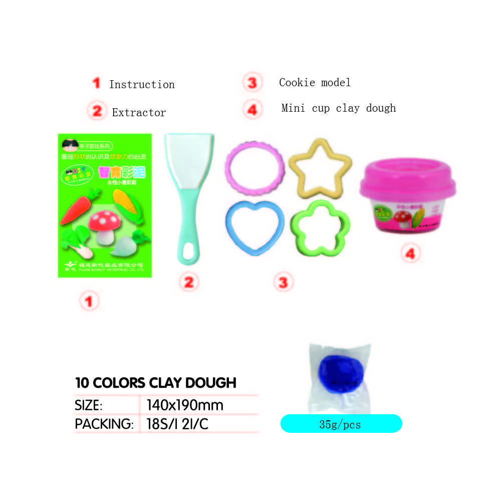 30g /PCS 18 colors Polymer Clay Air Dry Playdough Light Soft Modeling Clay Jumping DIY Plasticine Educational Toy