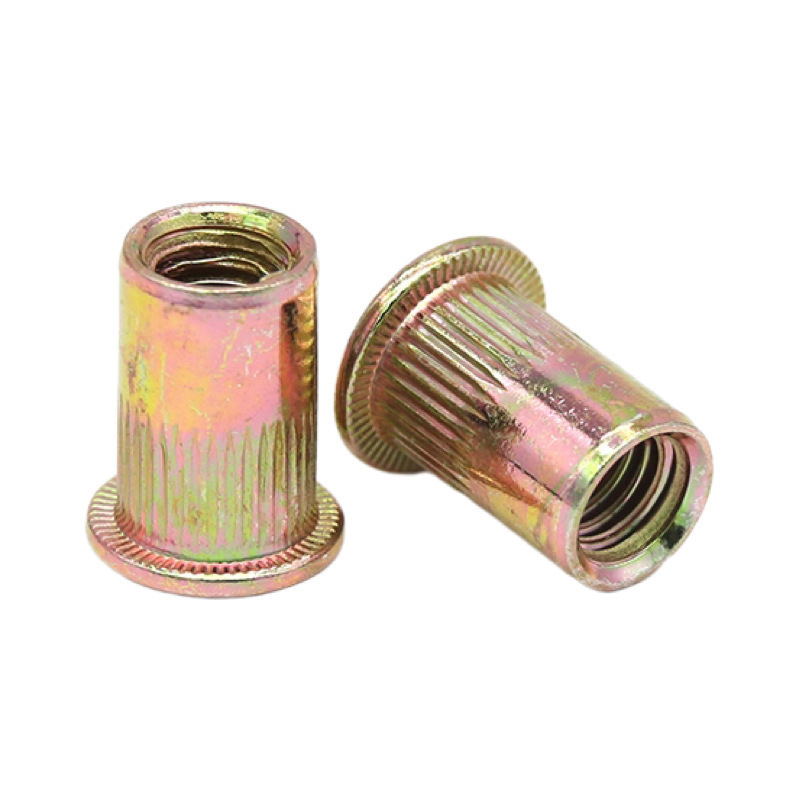 Custom Galvanized Blind Rivet Nut Flat Head Rivet Nuts hot sale m3 m4 m6 m8 m10 stainless blind rivet nut