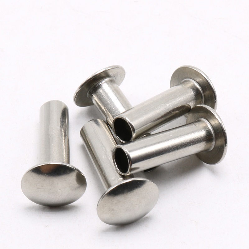 DIN 6791 7338 7339 Customized Fasteners Tubular Rivet SS304 316 Zinc Plated Alloy Semi-Tubular