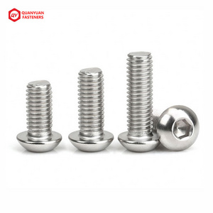 ISO7380 Black 10.9 Grade Alloy Steel Hexagon Socket Button Head Screw Round Pan Head Allen Bolt