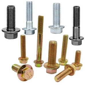 Hex flange bolts Supply screw bolts Din 931 Din 933 m8x40  stainless T-head hex head flange carriag Thread nut Bolt screw