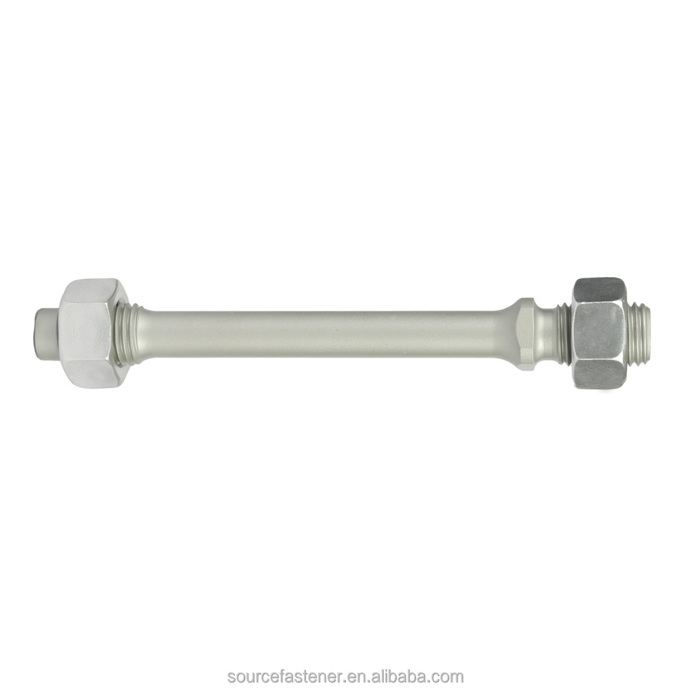 High quality Stainless Steel m20 m24 arp tap end threaded stud bolts with nuts price m16 stud bolt