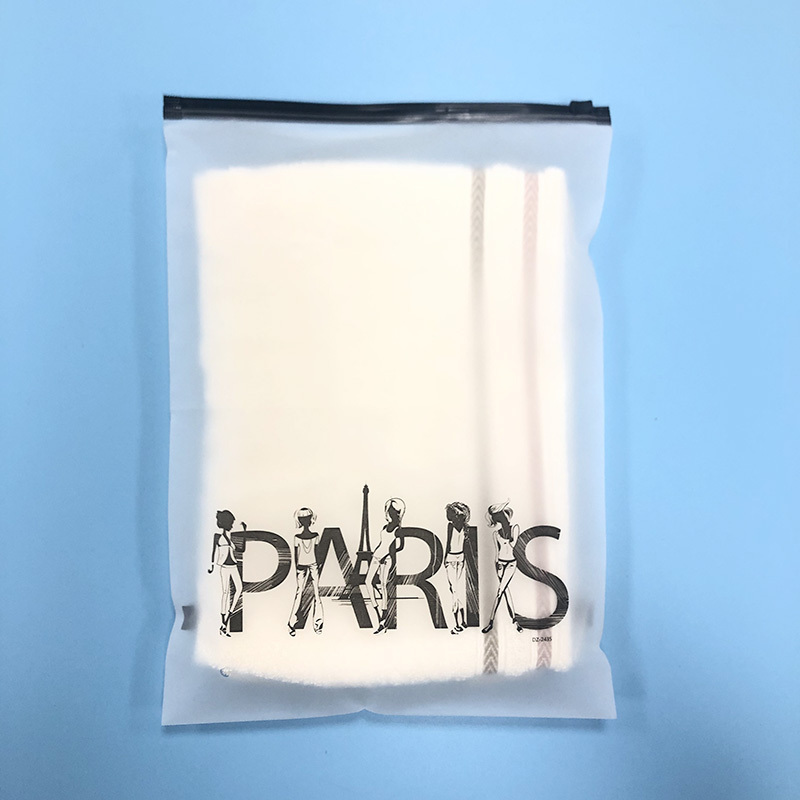 Compostable Printing Transparent Biodegradable Clear Frosted Zipper Packing Ziplock Custom Logo Plastic Clothing Packaging Bag