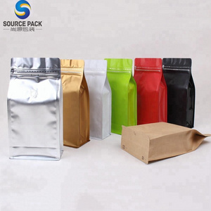 Custom Printed Kraft Aluminum Foil Valve Coffee Bag with Zipper