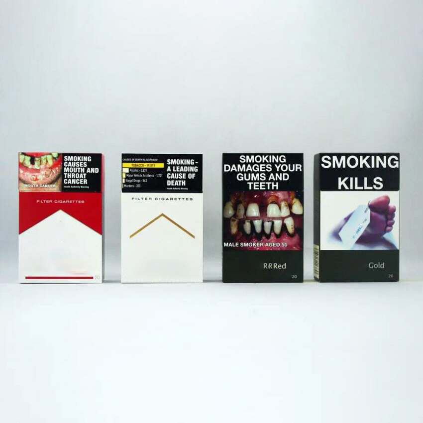 Pack Supplier Paper Standardized Plain Packet Smoking Tobacco Cigarette Packaging Box