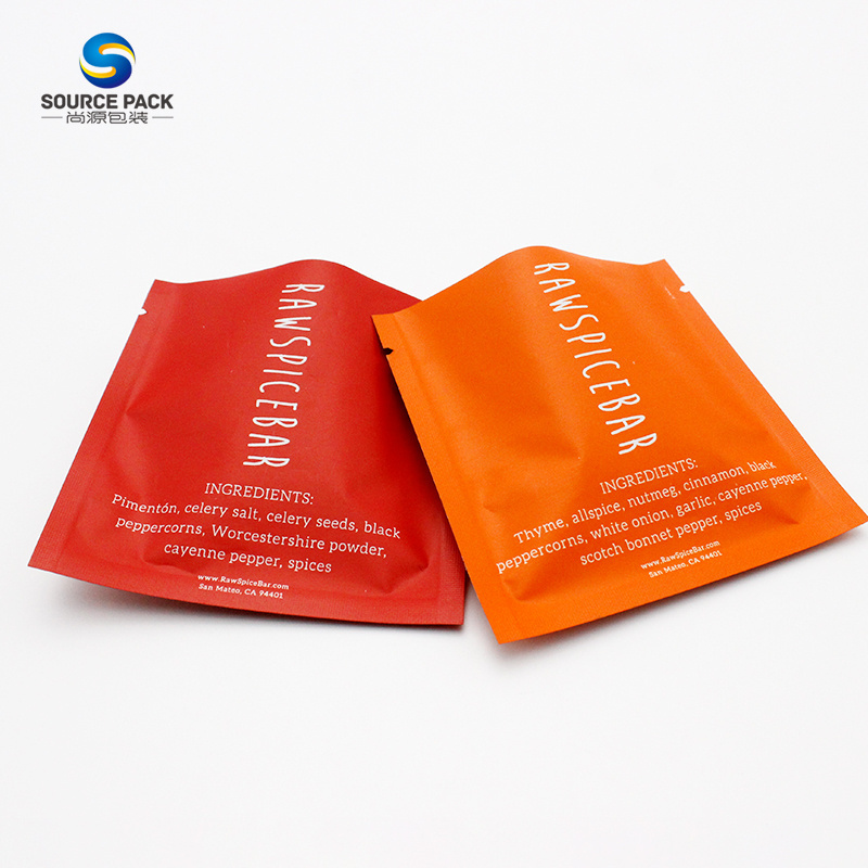 Custom 3 Side Seal Small Mylar Bag Shampoo Conditioner Face Cream Cosmetic Sample Packets For Lotion