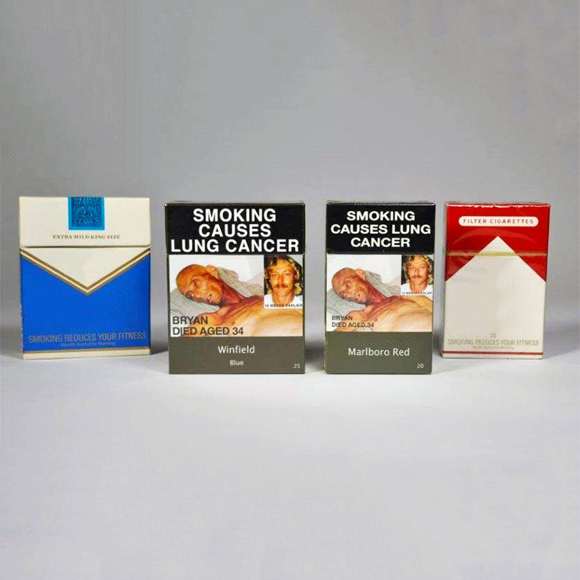 Pack Supplier Paper Standardized Plain Packet Smoking Tobacco Cigarette Packaging Box