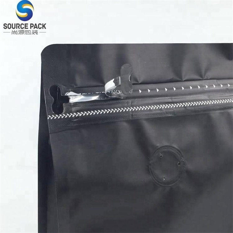 Custom Printed Kraft Aluminum Foil Valve Coffee Bag with Zipper