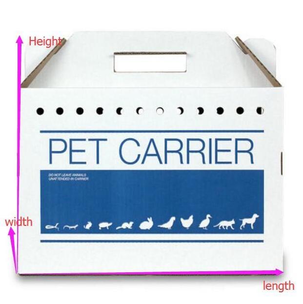 custom pet carrier cardboard box