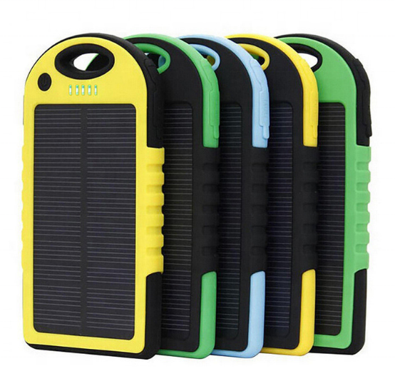 New Arrival Outdoor Waterproof Solar Powerbank Cell Phone Portable Solar Charger