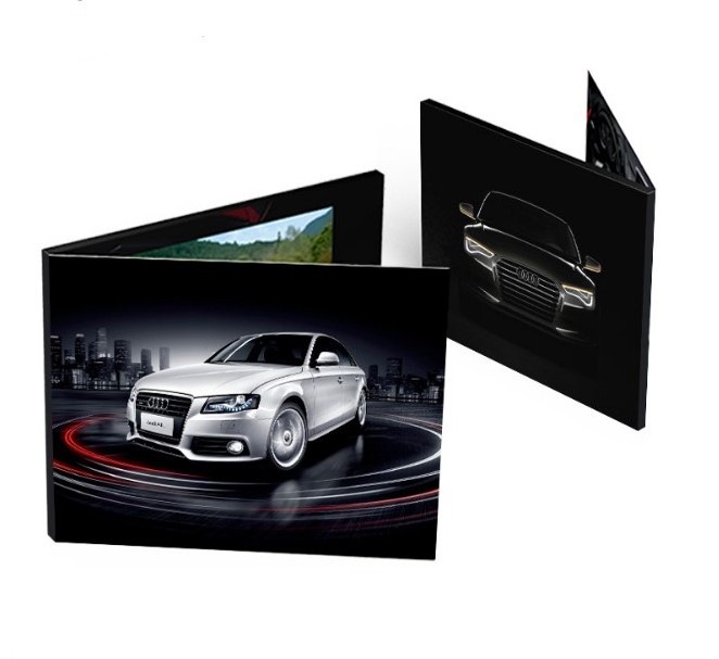 2.4 Inch Invitation Video Brochure LCD Video Screen Brochure for Gifts Lcd Video Greeting Card