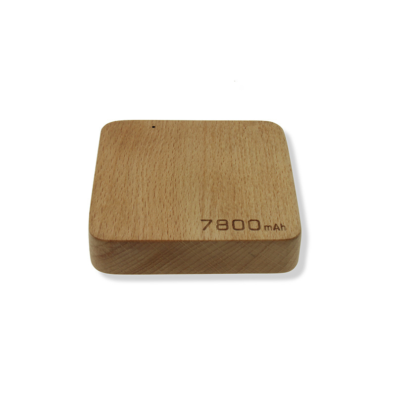 2021 Trending Universal Recyclable Wood 6000 Mah To 7800 Mah Portable Wood Power Bank