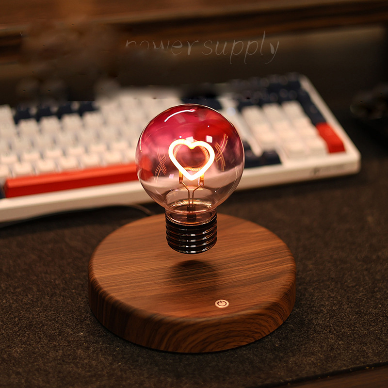 LED Magnetic Levitation Light Bulb with Touch Control Rotating Night Light Emitting Comforting Glow