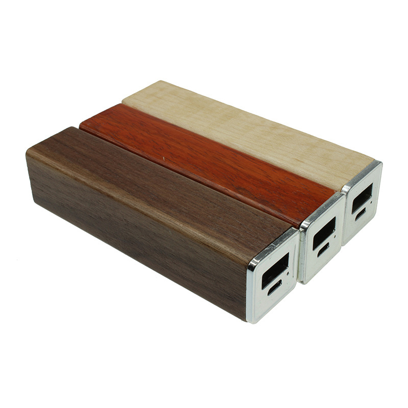 Laptop Powerbank Wooden Power Banks Eco Friendly Square Cute Portable Charger With Your Branding Logo