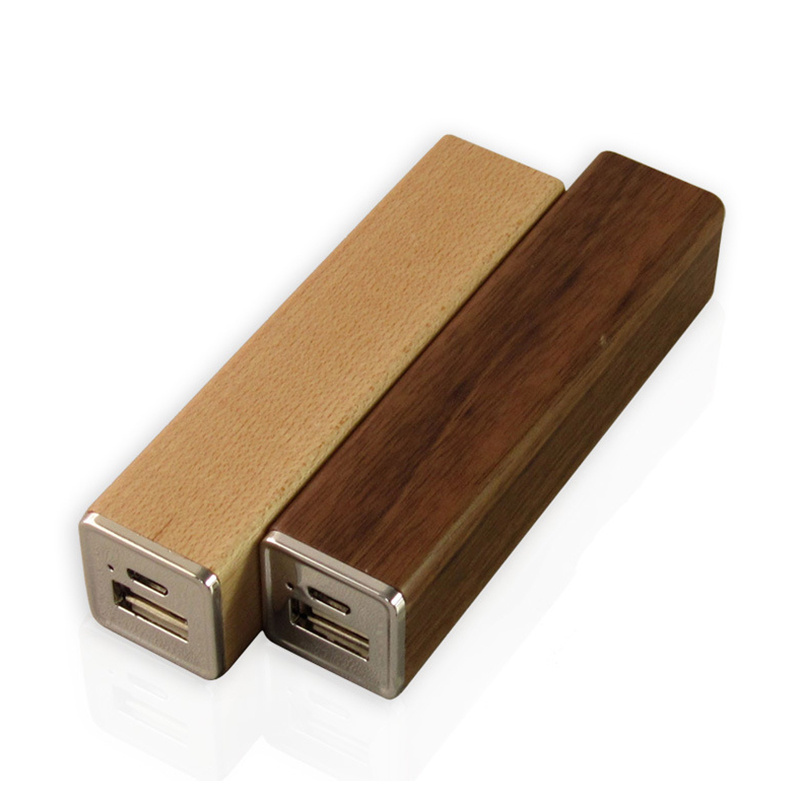 Laptop Powerbank Wooden Power Banks Eco Friendly Square Cute Portable Charger With Your Branding Logo