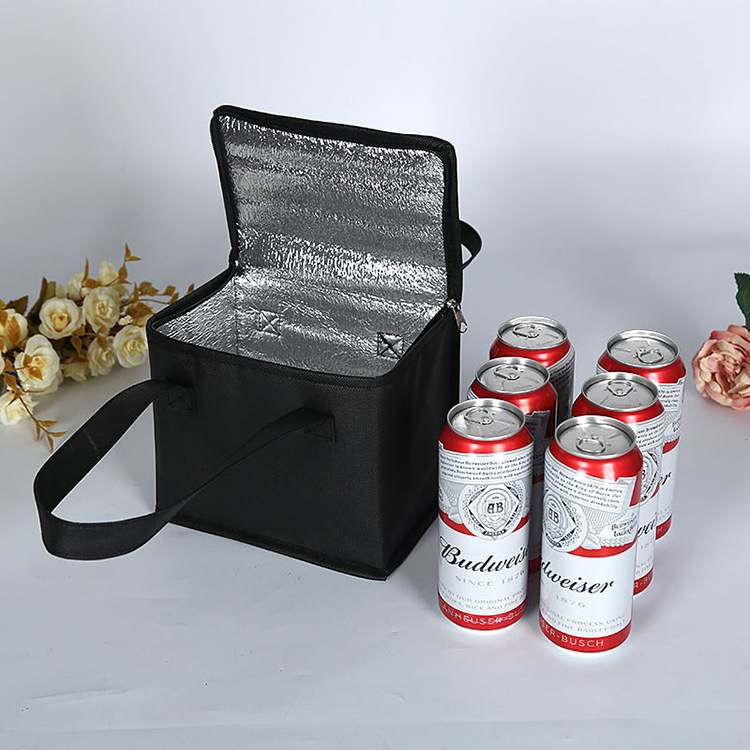 SW Customized Oxford Printed Thermal Picnic Nonwoven Waterproof Aluminum Foil Tote Shopping Portable Insulated  Ice Cooler