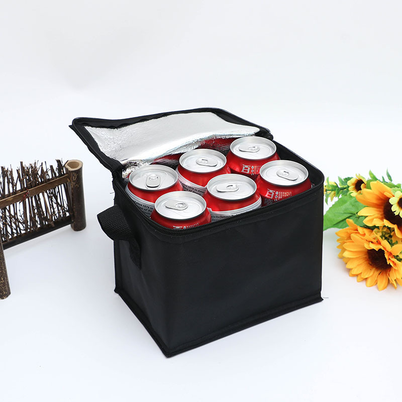 SW Customized Oxford Printed Thermal Picnic Nonwoven Waterproof Aluminum Foil Tote Shopping Portable Insulated  Ice Cooler