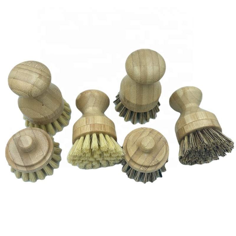 refill brush head kitchen cleaner natural tampico fibre beech wood dish brush palm bowl brushes