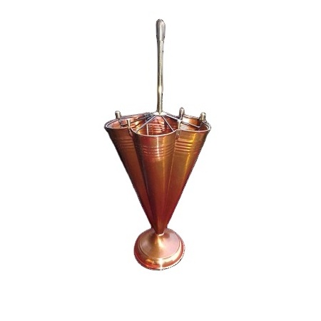 Good Design Gold Color Customized Size Pure Brass Umbrella Stand From Manufacturer In India