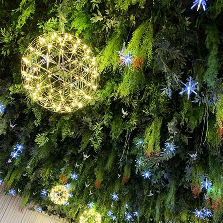 Hotel Restaurant Hall Roof Green Fake Leaf Grass Wall Panel Greenery Artificial Ceiling Hanging Leaves Plant for Ceiling Decor