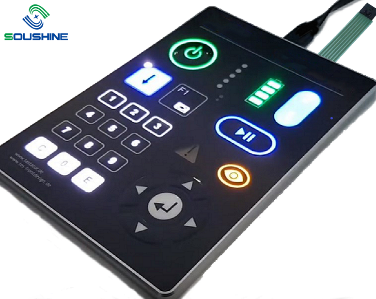 Custom Control Graphic Overlay Printing Universal membrane switch printing machine membrane switch