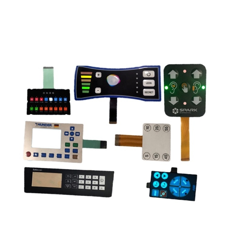 Control Keypad Circuit Print Overlay Keyboard Medical Electroencephalogram Testing Equipment Panel Membrane Switch