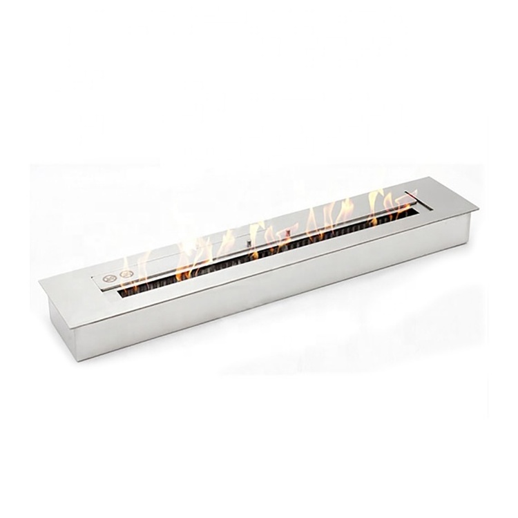 Custom smart fireplace insert bioethanol fuel burner