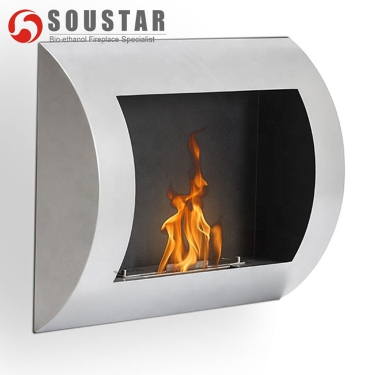 Chinese brand indoor wall mount bioethanol fireplace