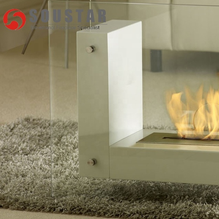 Intelligent Bio Ethanol Fireplace Indoor with Inserted Burner Genre of Fireplaces