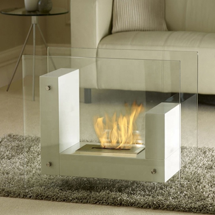 Intelligent Bio Ethanol Fireplace Indoor with Inserted Burner Genre of Fireplaces