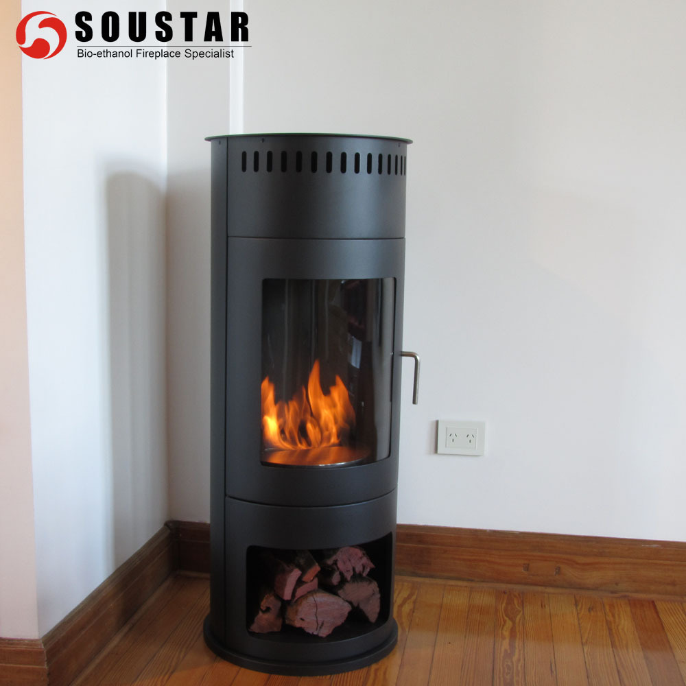 Designer Free Standing Bioethanol Stove Remote Control Indoor Fireplaces for Apartments bioethanol fireplace