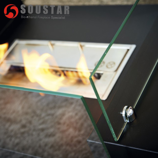 SOUSTAR TF-07 Freestanding Bio Fireplace Burner Ethanol/Gel Fuel Bio Burner for Fireplaces