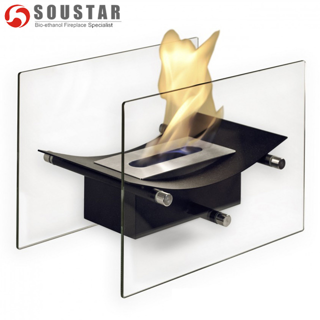 TF-21 Mini Bio Ethanol Fireplace Home Decor from China Steel Material for Indoor Use without Remote Control