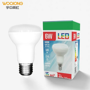 WOOJONG Reflector LED Lighting Bulbs Wholesale 13W R80 R Shape Bulb 175-265V LED Indoor Lighting Factory Wholesale R Lamp