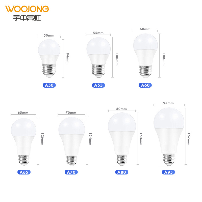 OEM Factory price electric lighting A55 A60 A70 5W/7W/9W/12W/15W/17W home globel lamp led light bulbs