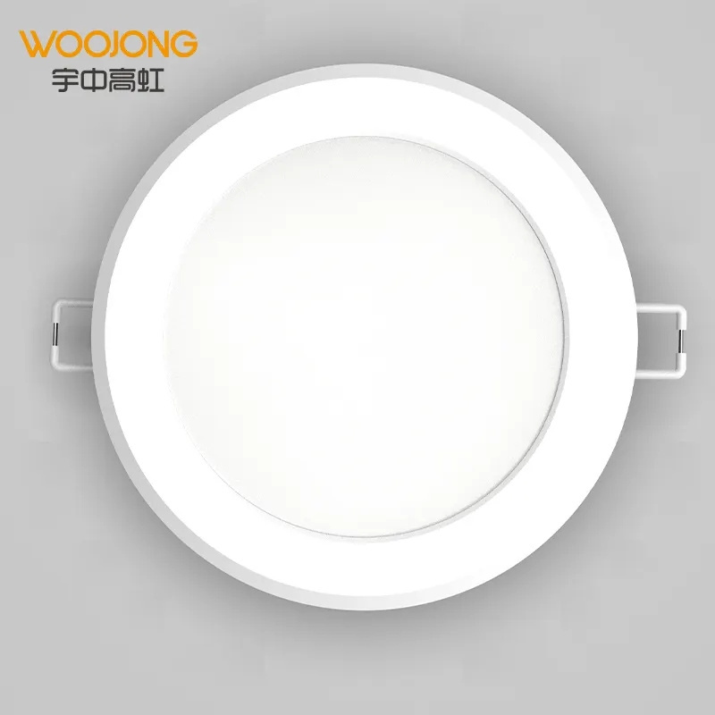 WOOJONG High Quality 6 Sets Slim Panel Downlight Recessed 3/4/5/6/7inch 6W-24W Down Light 720lm 230V LED Fixtures