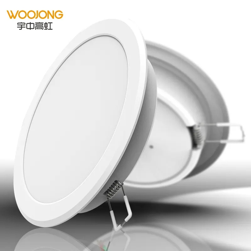 WOOJONG High Quality 6 Sets Slim Panel Downlight Recessed 3/4/5/6/7inch 6W-24W Down Light 720lm 230V LED Fixtures