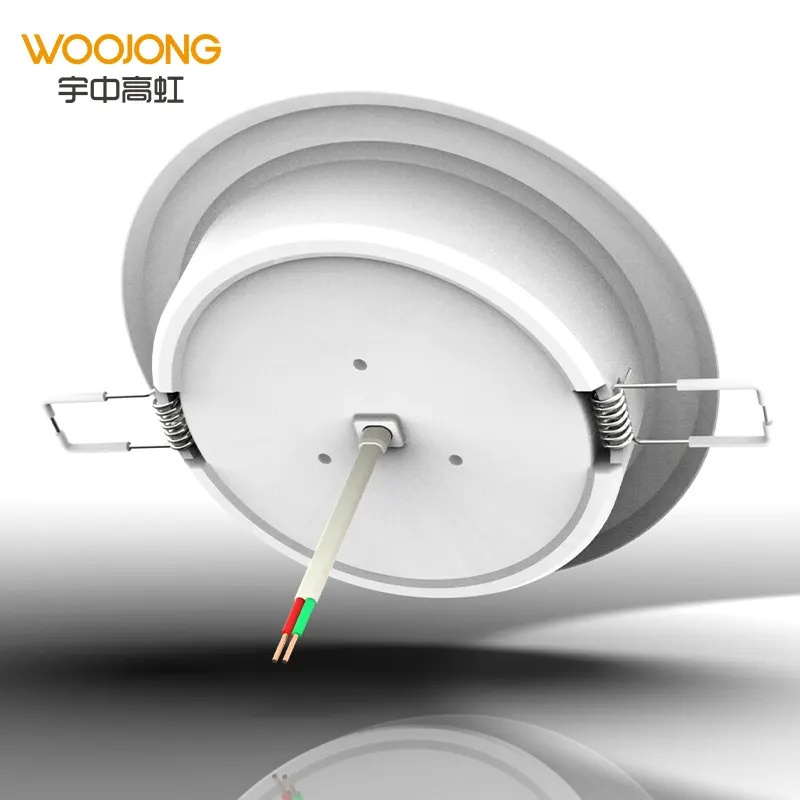 WOOJONG High Quality 6 Sets Slim Panel Downlight Recessed 3/4/5/6/7inch 6W-24W Down Light 720lm 230V LED Fixtures