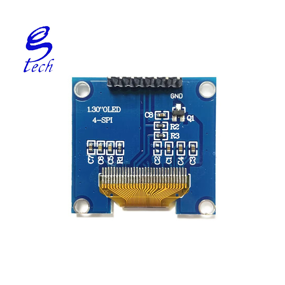 High quality 1.3 inch oled display module 7 pin spi interface CH1116 oled display module 12864 lcd display