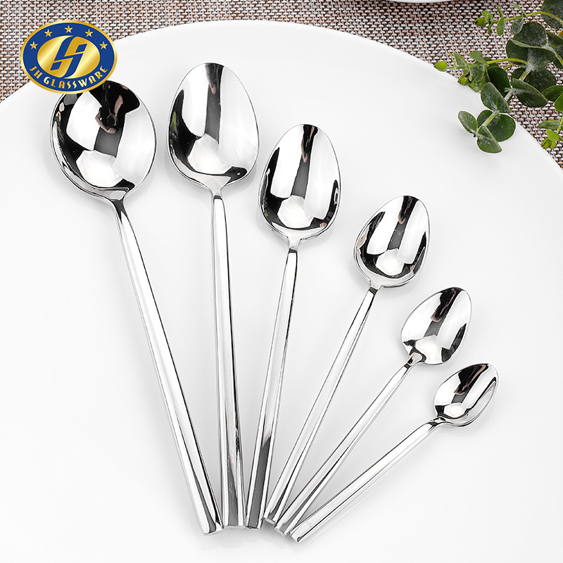 JINGHUANG 18/10 Kitchen Cutlery Hotel Flatware Thick Handle Stainless Steel Cutlery Silverware Set