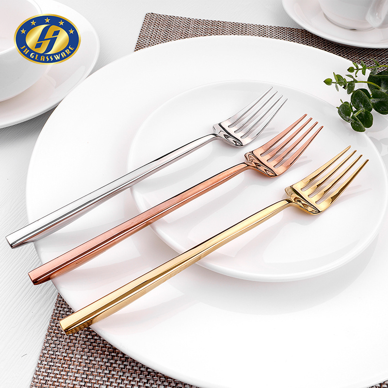 JINGHUANG 18/10 Kitchen Cutlery Hotel Flatware Thick Handle Stainless Steel Cutlery Silverware Set