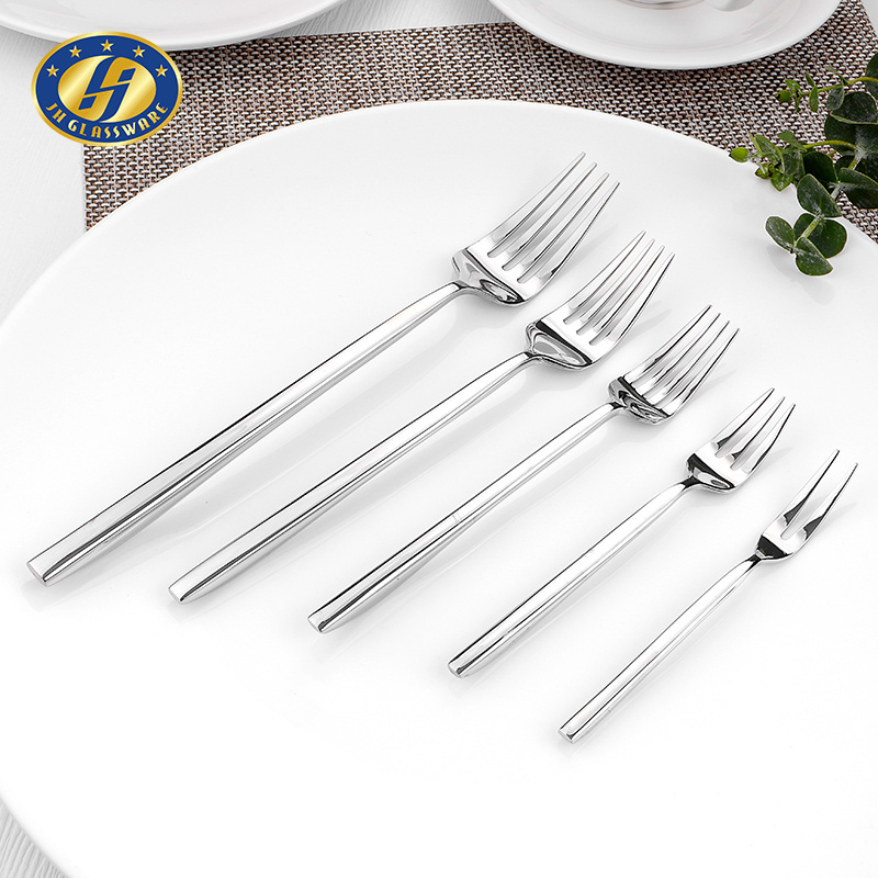 JINGHUANG 18/10 Kitchen Cutlery Hotel Flatware Thick Handle Stainless Steel Cutlery Silverware Set