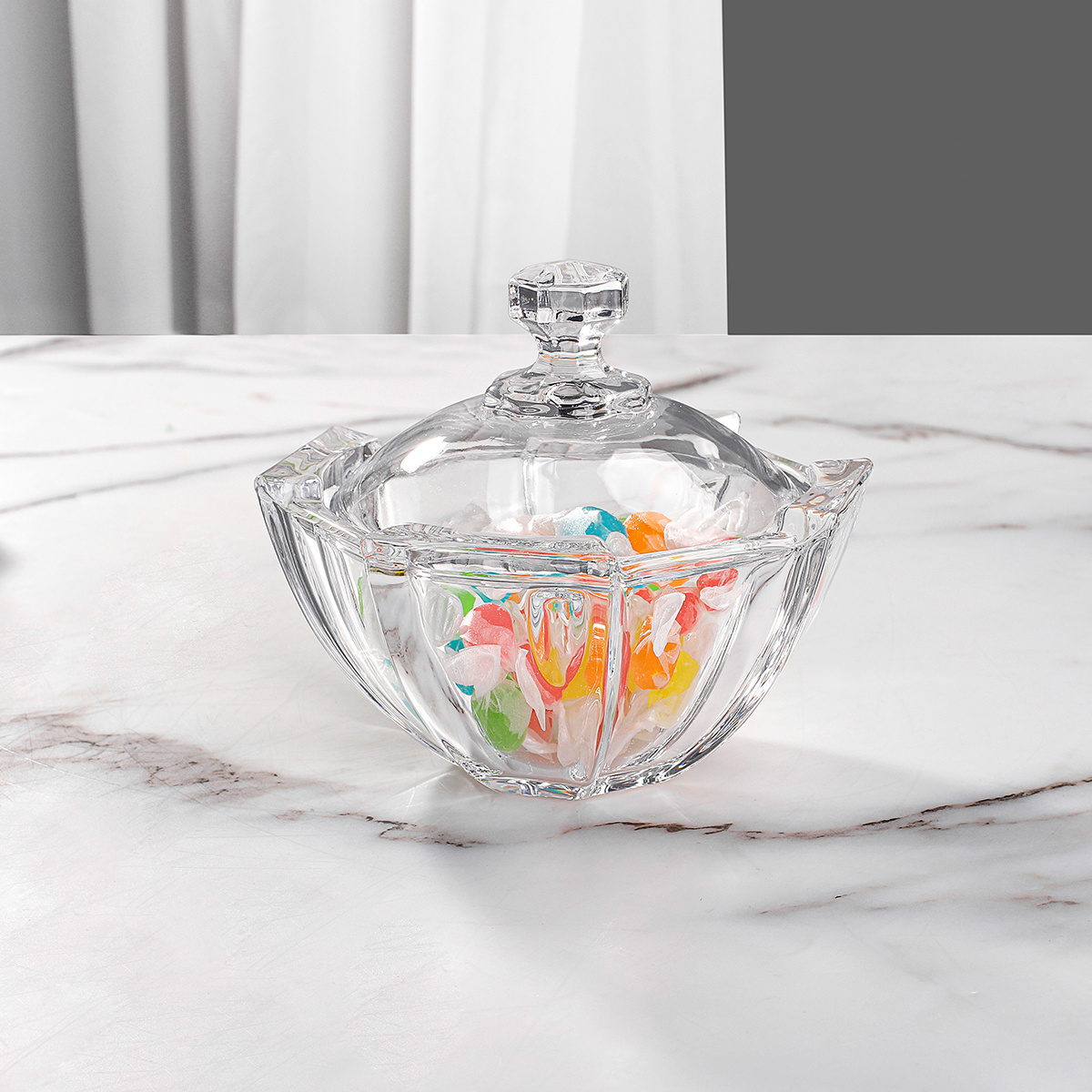 12.2CM PLANTIC SERIES HIGH CLASS SMALL CANDY JAR, STORAGE BOWL, CANDY POT