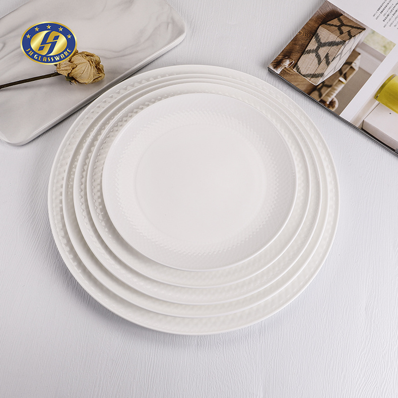 Wholesale Cheapest Home Restaurant 7/8/9/10/11/12/14 Inch Melamine Plate Kitchen Dishes Dinner Plates