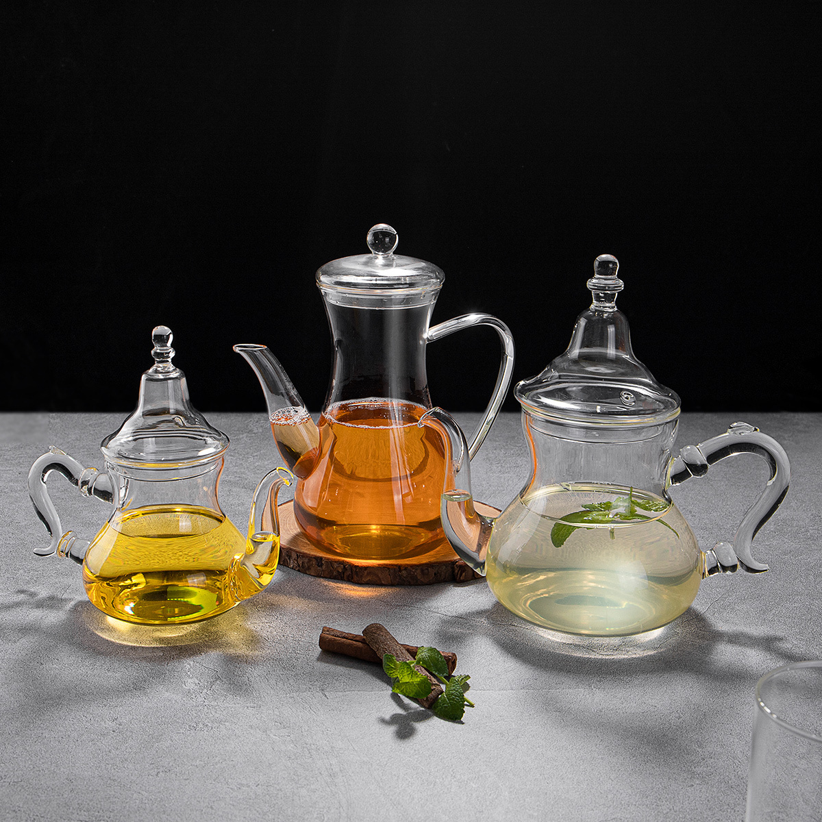 Glass Teapot with Removable Infuser, Stovetop Safe Tea Kettle, Blooming and Loose Leaf Tea Maker Set