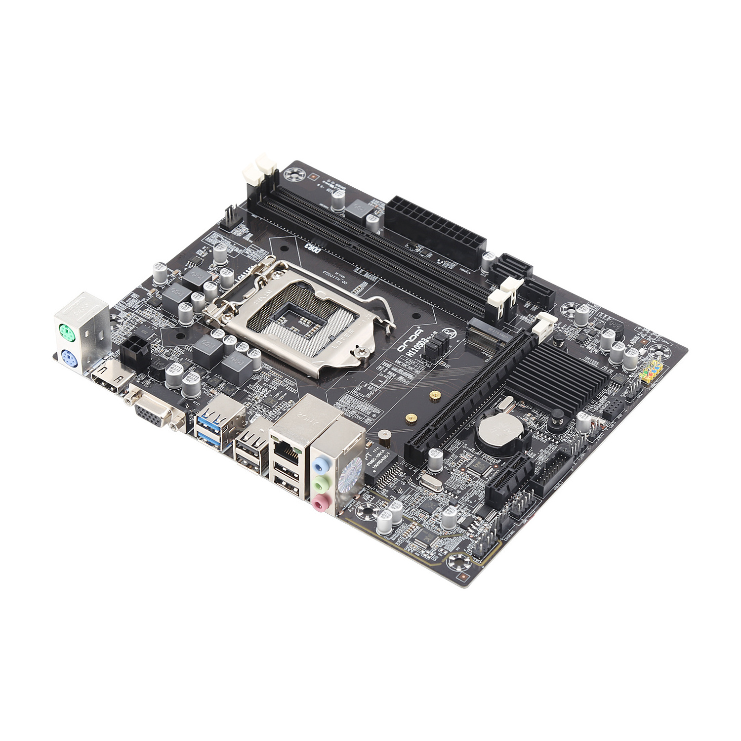 Cheapest H110 motherboard LGA1151 PC Mainboard DDR3 ram 2 Lan port