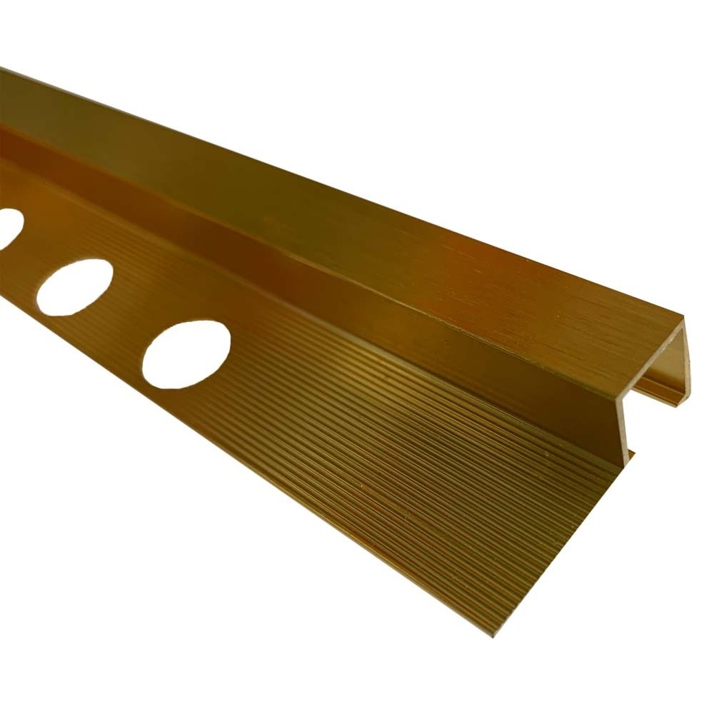 Aluminum flexible gold tile trim border floor edge protection profiles