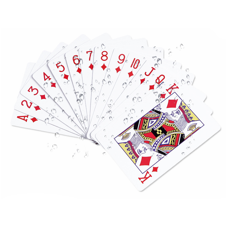 Hotel Promotional Advertising PVC Playing Poker Cards Jumbo Playing Cards