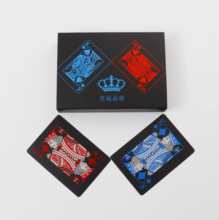 Custom Printed Hotel Souvenir Advertising PVC Poker Branded Logo Durable Playing Poker Cards