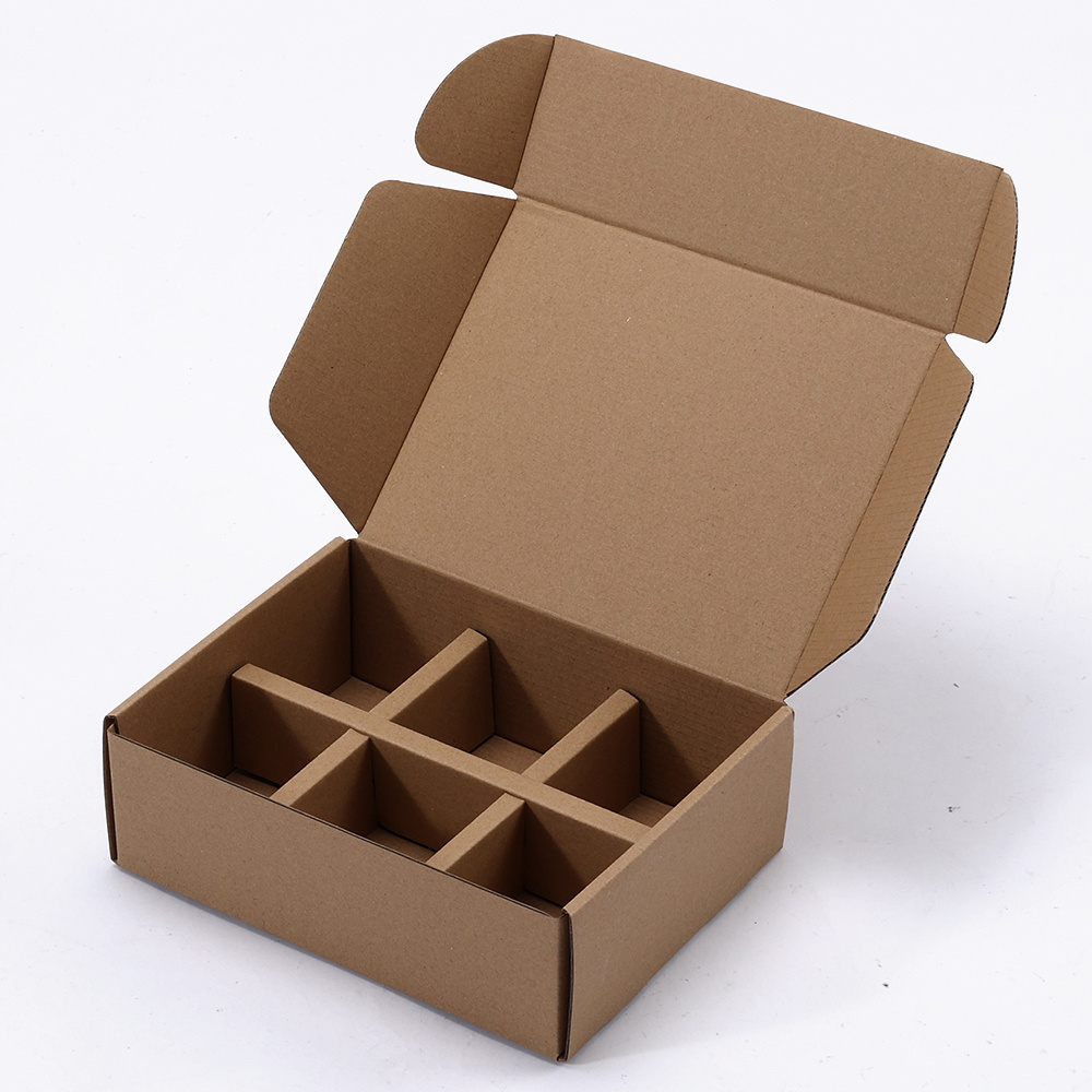 Factory Price Wholesale Kraft Shipping Boxes Packaging Custom Mailer Box With Corrugated Foam Insert Divider